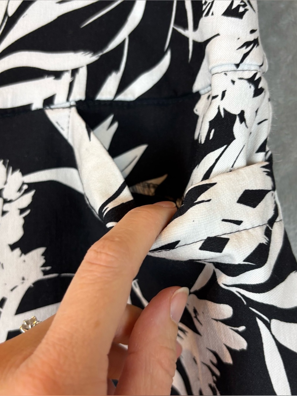 Tennis Golf Floral Black & White Pull-On Skort Sz L - Picture 2 of 10